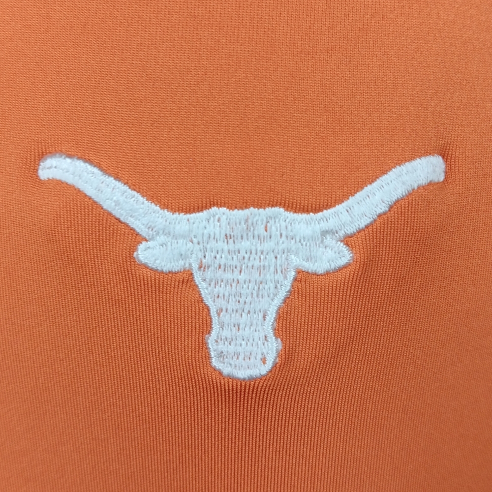 Peter Millar Texas Longhorns Men's XXL Polo Golf Shirt Orange Logo Stretch 2018 - Picture 3 of 9
